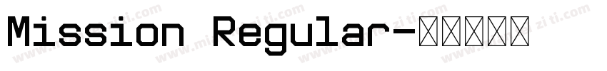 Mission Regular字体转换